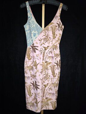 Tracy Reese Sleeveless Tropical Sheath Dress
